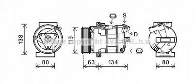 AVA QUALITY COOLING rtk481 -  Компрессор, кондиционер